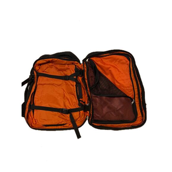 eBags Clamshell Traveler Backpack Black Orange - Picture 4 of 4